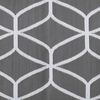vidaXL Outdoor Rug Geometric ARAKIL Grey and White 600 x 250 cm