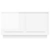 vidaXL TV Cabinet High Gloss White 80x35x45 cm Engineered Wood