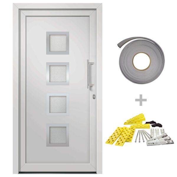 vidaXL Front Door White 88x200 cm
