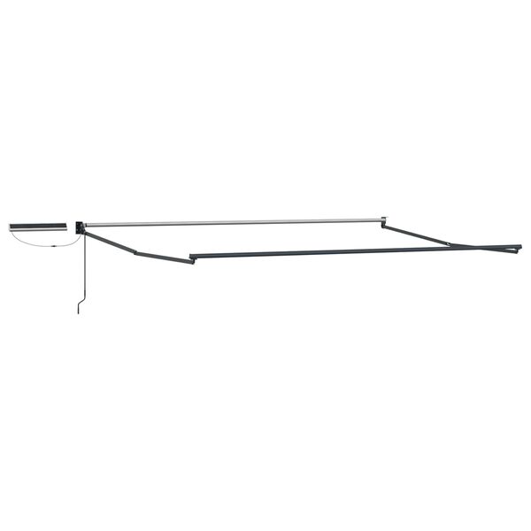 vidaXL Electric Retractable Awning Red and White 4 x 3 m