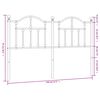 vidaXL Metal Replace Headboard Black 140 cm