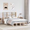 vidaXL Bookcase Bed without Mattress 140x190 cm Solid Wood
