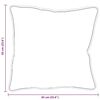 vidaXL Pillow White Polyester