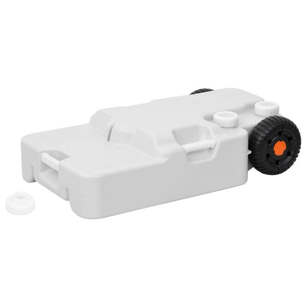vidaXL Wheeled Water Tank for Camping 30 L Grey