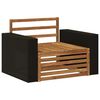 vidaXL Outdoor Middle Sofa Natural