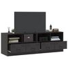 vidaXL TV Cabinets 2pcs Black 67x39x44 cm Steel