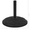 vidaXL Parasol Base Black Concrete Round 15 kg