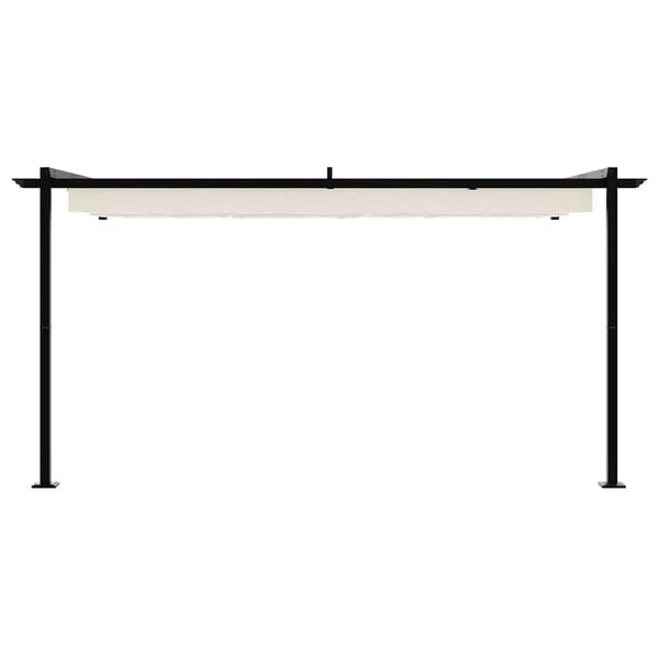 vidaXL Gazebo Cream 400 x 300 x 200 cm Polyester