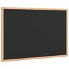 vidaXL Chalkboard with Solid Pine Wood Frame Black 60x40 cm