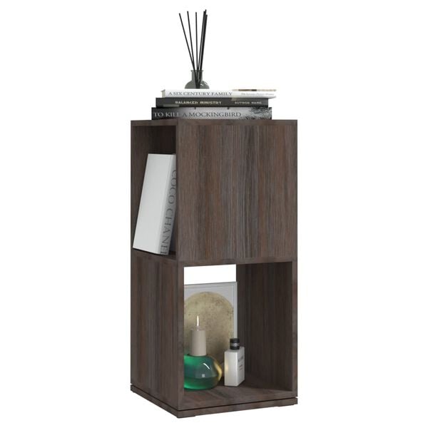 vidaXL Rotating Cabinet Grey and Sonoma Oak 34.5x34.5x75.5 cm Engineered Wood