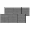 vidaXL Fence Set 1045 x 186 cm WPC and Aluminium Grey