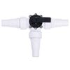 vidaXL Swimming Pool 3-Way Ball Valve White and Black