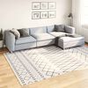 vidaXL Rug Washable 190x300 cm Black and White