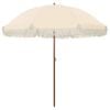 vidaXL Beach Parasol 205 x 205 x 210 cm Polyester and Steel Round