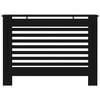 vidaXL Radiator Cover Black 112x19x81.5 cm MDF