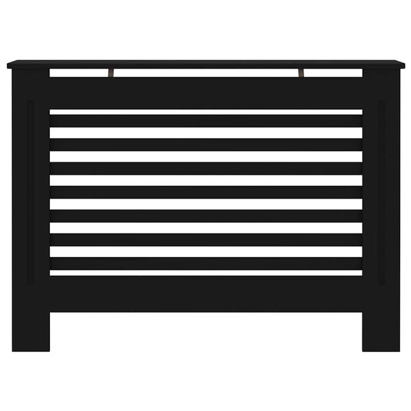 vidaXL Radiator Cover Black 112x19x81.5 cm MDF