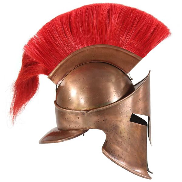 vidaXL Greek Warrior Helmet Antique Replica LARP Copper Steel