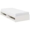vidaXL Day Bed with Mattress White 80x200 cm Solid Wood Pine