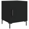 vidaXL Bedside Cabinet Black 40x40x50 cm Engineered Wood