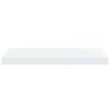 vidaXL Floating Wall Shelves 2 pcs High Gloss White 60x23.5x3.8 cm MDF