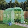 vidaXL Greenhouse with Steel Frame Green 4 m&sup2; 2x2x2 m