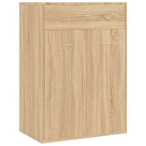 vidaXL Shoe Cabinet Sonoma Oak 60x35x84 cm Engineered Wood