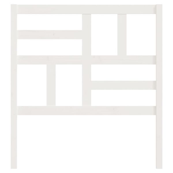 vidaXL Bed Headboard White 96x4x104 cm Solid Wood Pine