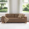 vidaXL Sofa Brown 221 x 80 x 80 cm Fabric