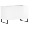 vidaXL Record Cabinet High Gloss White 74.5x38x48 cm Engineered Wood