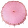 vidaXL Balinese Parasol Pink 215 x 215 x 260 cm Cotton and Wood