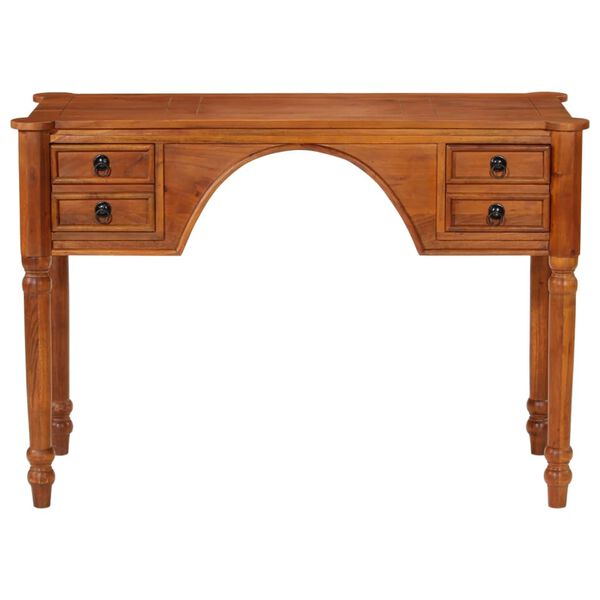 vidaXL Desk with Drawers 110x50x76 cm Solid Wood Acacia