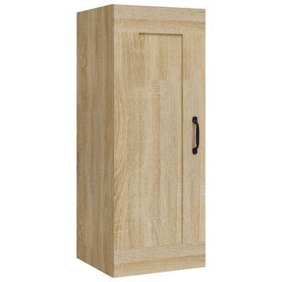 vidaXL Hanging Cabinet Sonoma Oak 35x34x90 cm Engineered Wood