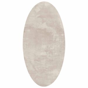 vidaXL Area Rugs Oval HUARTE Beige 80 x 150 cm 100% Polyester