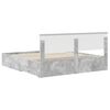 vidaXL Bed Frame Concrete Grey 180 x 200 cm Engineered Wood