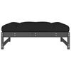 vidaXL Garden Footstool Grey 120x80 cm Solid Wood Pine