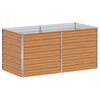 vidaXL Garden Raised Bed Light Brown 160 x 80 x 77 cm Galvanised Steel