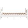 vidaXL Bed Frame without Mattress White 140x200 cm Solid Wood Pine