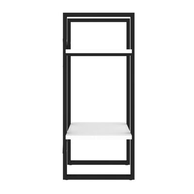 vidaXL 2-Tier Book Cabinet White 40x30x70 cm Engineered Wood