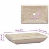vidaXL Sink Cream 50x35x10 cm Marble