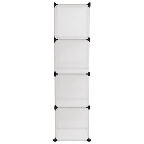 vidaXL Storage Cube Organiser with 9 Cubes Transparent PP
