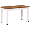 vidaXL Coffee Table Natural and White 60.5 x 30 x 36 cm