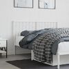 vidaXL Metal Headboard White 140 cm
