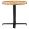 vidaXL Bistro Table Round Ø80x75 cm Rough Mango Wood