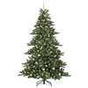 vidaXL Artificial Hinged Christmas Tree Green 240 cm PVC and Steel