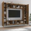 vidaXL 8 Piece TV Cabinet Set Smoked Oak Engineered Wood