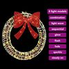 vidaXL Wreath with 60 LEDs Warm white 75 cm PET
