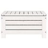 vidaXL Garden Footstool with Cushion White Solid Wood Pine