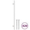 vidaXL Cabinet Handles 20 pcs Silver 224 mm Stainless Steel