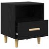 vidaXL Bedside Cabinet 2 pcs Black Oak 40 x 35 x 47 cm Engineered Wood