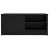 vidaXL TV Cabinet Black 80x35x36.5 cm Engineered Wood